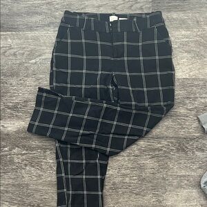 a new day Black Plaid Pants